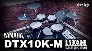 Yamaha DTX10KM electronic drums unboxing amp playing by drumtec [upl. by Zerep]