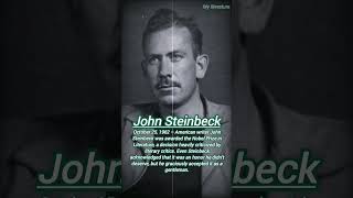 Today in literatureJohn Steinbeck History of English literature english history quotesUSA [upl. by Hendricks842]