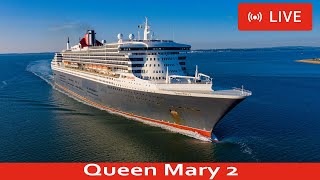 SHIPS TV  2 Cruise Ships Departing Port of Southampton LIVE [upl. by Arnst]