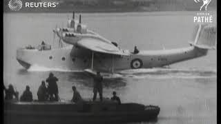 UNITED KINGDOM New flyingboat on test 1934 [upl. by Nirac]