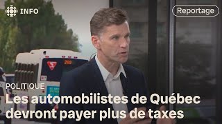 La taxe sur l’immatriculation à Québec passe de 30  à 90 [upl. by Godspeed255]