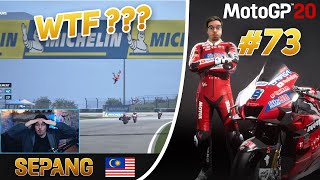 MotoGP 20 Carrière v3 73  LA COURSE LA PLUS WTF DE MA VIE [upl. by Asel]