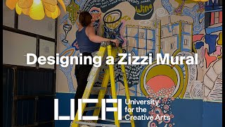 The Zizzi Mural by Bri Chartrand  BA Illustration  UCA [upl. by Matta]