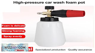 Foam Spray Bottle Big Mouth Snow Foam Spray Gun Cleaning Machine Highpressure Review [upl. by Goldman]