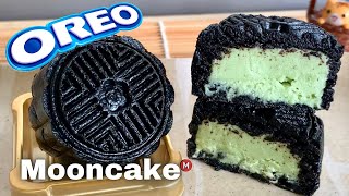 Oreo Mooncake 3 Ingredients No Bake 噢利噢 月饼食谱 [upl. by Viens]