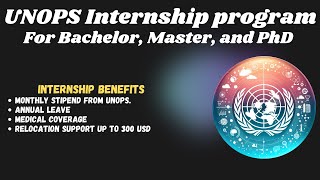 UNOPS fully funded Internship program 2024  Complete application process for UNOPS Internship [upl. by Orat]