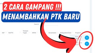 Cara Tambah PTK Baru di Dapodik 2025  Mudah  Berhasil [upl. by Airtal]