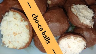 Choco Balls  Coconut Chocolated Balls  Quick amp Easy [upl. by Breana]