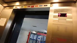 Modernized Dover traction parking elevators at the Galleria mall White Plains NY [upl. by Sorvats485]