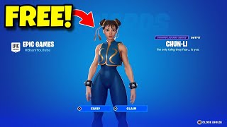 How To Get CHUN LI Skin For FREE In FORTNITE Chapter 5 [upl. by Emmery388]