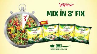 Mixuri de Legume deja pregatite la aburi Bonduelle Vapeur  Mix in 3 fix [upl. by Petra]