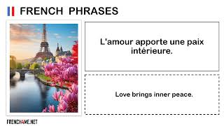 Learn French I Thoughts and Phrases  0008 [upl. by Wilmott]