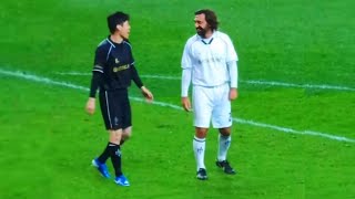 THE DAY PARK JI SUNG MEET ANDREA PIRLO AND SHOW THE MASTERCLASS I NEXON ICON MATCH [upl. by Nosmoht521]