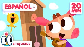 A cantar con CANCIONES DE ANIMALES INFANTILES 🐧🐮 Lingokids en Español [upl. by Hepzi]