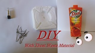 DIY How to Make Thread amp Needle organizer And Remote Holder  Best Out of Waste [upl. by Neehahs]