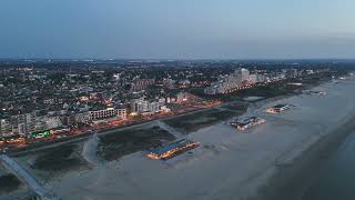 Noordwijk aan zee in de avond  drone video [upl. by Eissirc117]