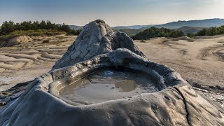 The bubbling Mud Volcanoes in Buzau  Romania Vulcanii Noroiosi din Buzau Volcano [upl. by Cyndi]