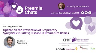 LIVE Preemie Chats Prevention of RSV October 25 at 1 pm EDT [upl. by Watanabe]