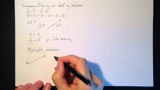 Matematikk R1 Vektorer Del 2 Addisjon og subtraksjon av vektorer [upl. by Llemert]