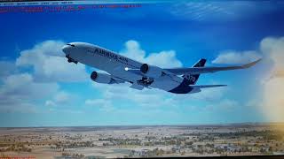 FSX Airbus A370 Takeoff amp Landing in Toulouse [upl. by Nivaj]