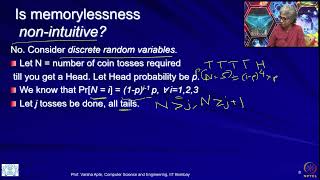 Lecture 14 Memoryless Distributions [upl. by Silloc571]