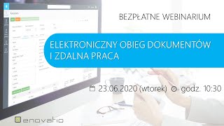 Webinarium elektroniczny obieg dokumentów Enovatio [upl. by Nesta]