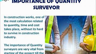 What is quantity surveying  Role of Quantity Surveyor in Civil Engineering  Reinforce QST [upl. by Ydnyl]