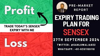 PreMarket Report Sensex Expiry  Bullish Vibes or A Total Meltdown 27Sep2024 [upl. by Cinemod]