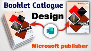 Professional Booklet Catlogue Template Design In Microsoft Publisher [upl. by Akirahs]