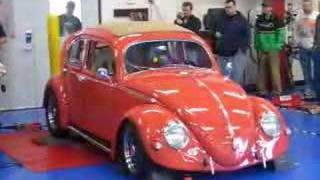 56 VW turbo Beetle on the dyno [upl. by Amelus]