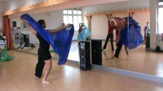 azad kaan BASEL  SUISSE male bellydance modern veil choreography with Azad Kaan [upl. by Biernat]