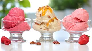 Easy Frozen Yogurt 3 Delicious Ways  Healthy  Quick [upl. by Zima585]