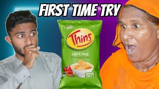 Tribal People Try Thins Potato Chips For The First Time [upl. by Konyn755]