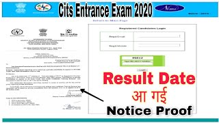 CTICITS Entrance Exam Result 2020 to be Declared on month of October 2020  Cits Result 2020 [upl. by Barbey927]