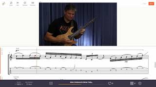 Allan Holdsworth  Metal Fatigue solo with onscreen tab [upl. by Vange]