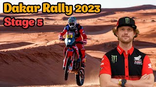 Stage 5 Results Dakar Rally 2023  Bike Adrien van Beveren Winner Fifth Stage [upl. by Yanehs900]