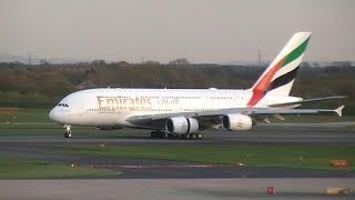 Brand New First Visit Emirates Airbus A380 A6EVA On EK19 At manchester Airport On 28042018 [upl. by Christophe]