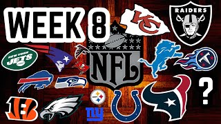 FULL NFL WEEK 8 Picks and Predictions 2024 [upl. by Minette]