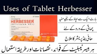 Tablet Herbesser 306090180 Mg uses in Urdu [upl. by Eldredge]