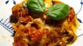 Lasagnes végétariennes aux aubergines sauce tomate amp fromage  Recette  26 [upl. by Murdocca]