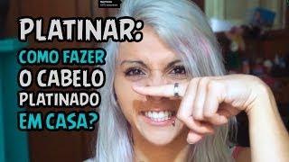 Tutorial Como platinar o cabelo em casa com tinta da Alfaparf [upl. by Aicert]