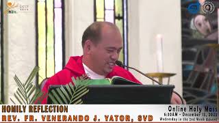 Homily Reflection of Rev Fr Venerando J Yator SVD [upl. by Erastus]