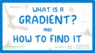 GCSE Maths  How to Find the Gradient of a Straight Line 65 [upl. by Aihsit]