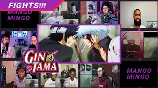 BEST🔥 Top 10 Gintama Fights  REACTION MASHUP [upl. by Lesli539]