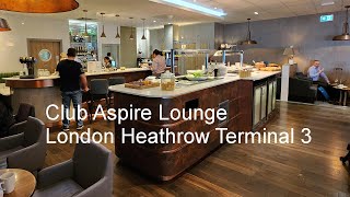 London Heathrow Club Aspire Lounge Terminal 3 [upl. by Llednar]