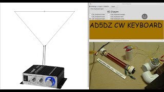 VLF Transmitterdelta loop  VLF ReceiverFerrite Core Bipolar Tesla Coil  QRQ CW demo [upl. by Haelem]