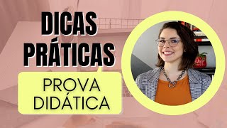 Dicas para PROVA DIDÁTICA de SELEÇÃO DOCENTE [upl. by Bornstein]