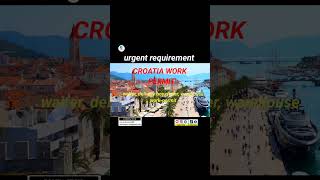 Croatia WORK PERMIT VISA 2025 Croatia WORK VISA FOR INDIANS IN Croatia VISA  a2zservicez [upl. by Sabian]