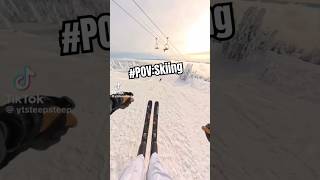 POV Skiing snow skiing skiseason winter shorts [upl. by Cone]