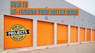 3 How to re tension your roller door before installing your GDO6 or other roller door opener [upl. by Columba347]